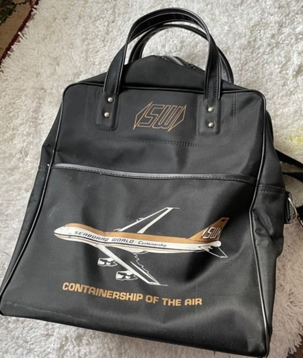Seaboard World Airlines Vinyl Carry On